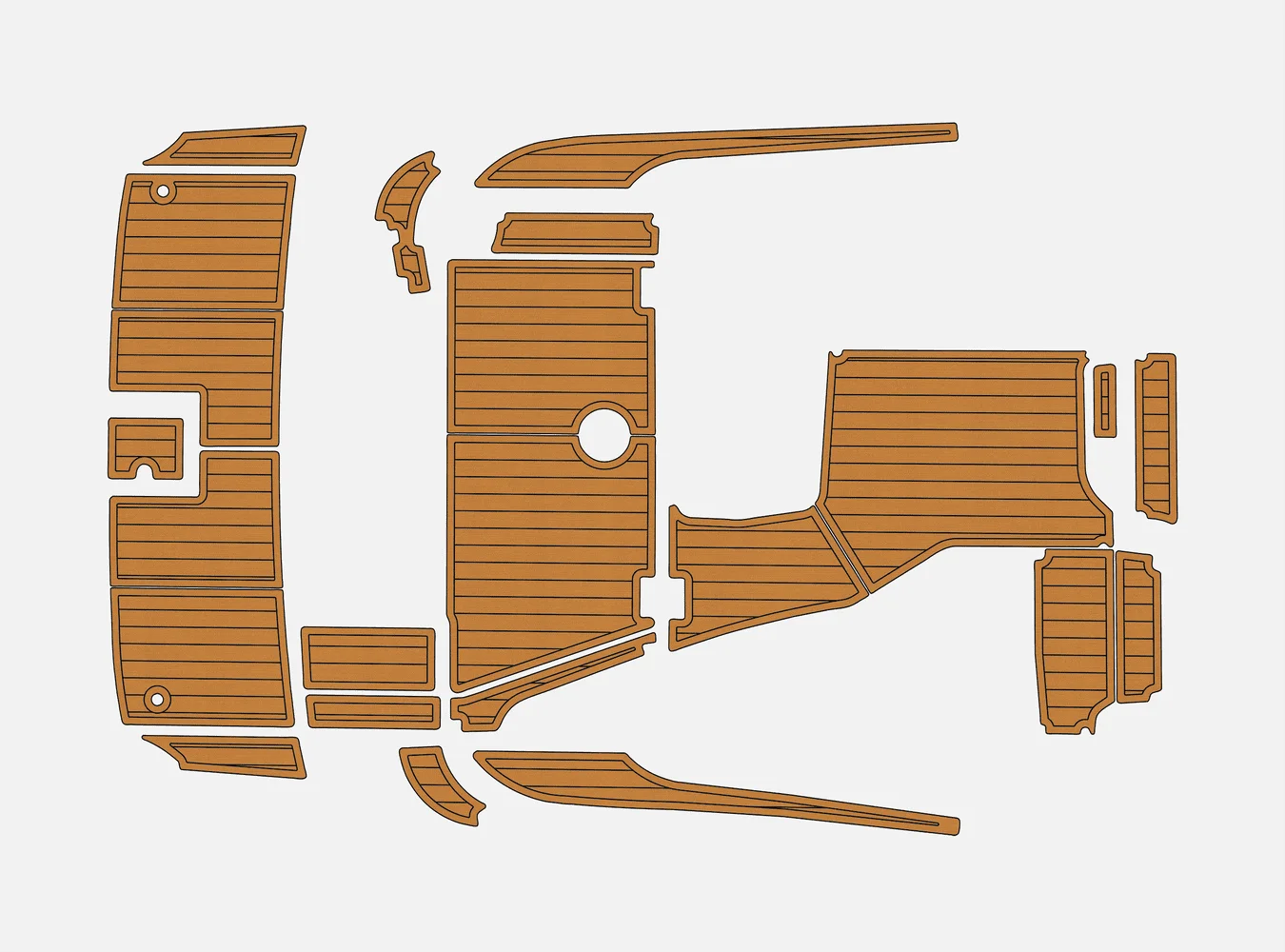 

2009 Regal 3360 Window Express 1/4 дюйма, 6 мм, пена EVA, нескользящий морской настил из тикового дерева из ПВХ, морской коврикjah, водный ковер, морской пол