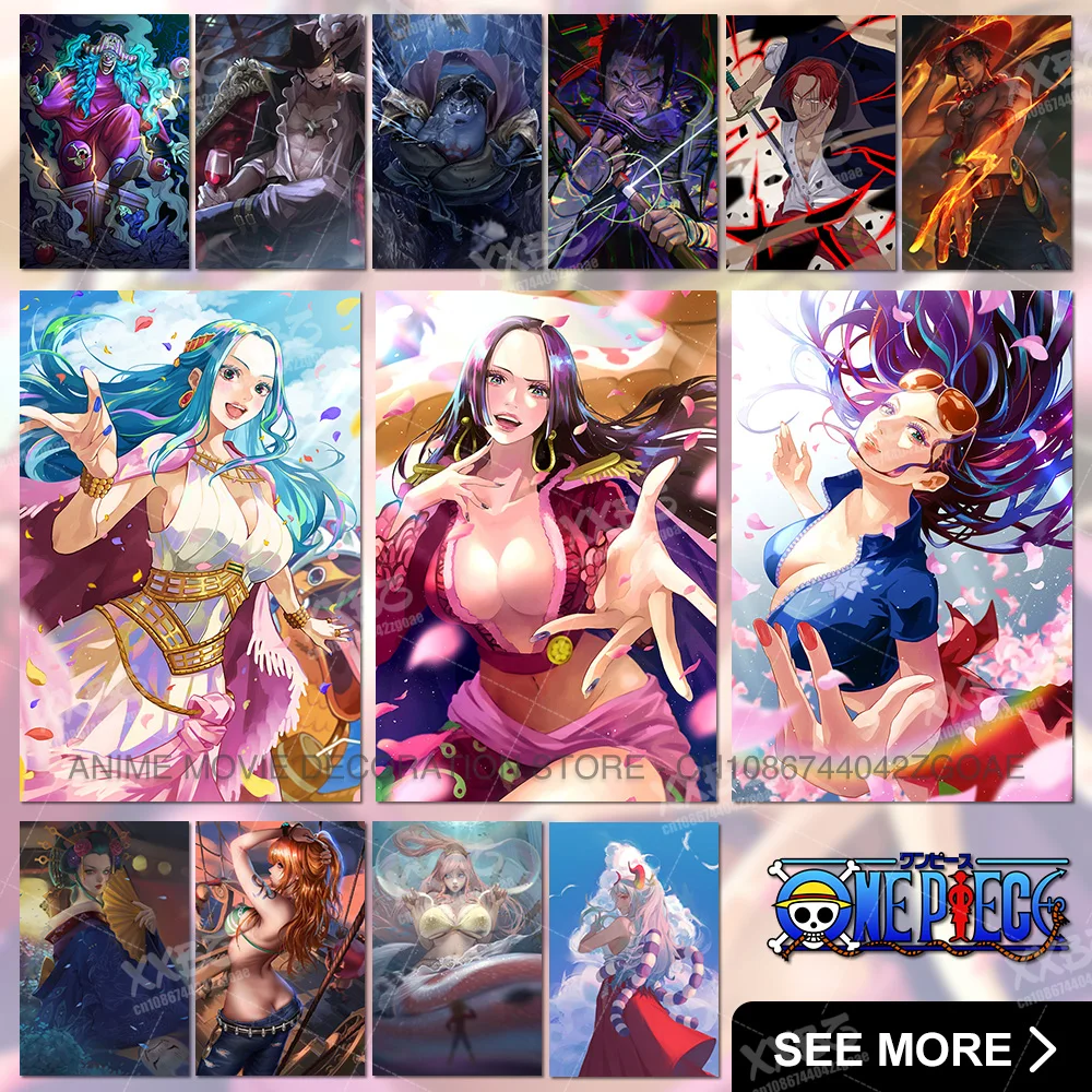 

ONE PIECE Anime Poster Jinbe Canvas Painting Buggy Home Decor Dracule Mihawk No Frame Wall Art Nico Robin Picture Usopp Mural