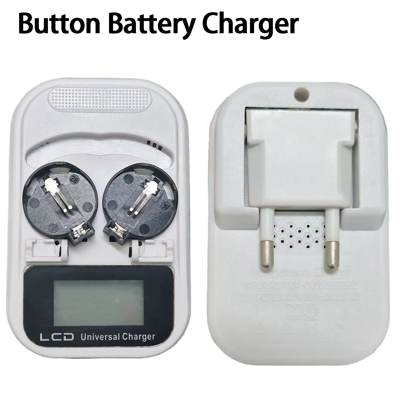 

LCD Indicato Button Battery Charger for LIR2016 2025 2032 ML2016 2025 2032 Coin Cell Battery Multi-function Charging Supplies