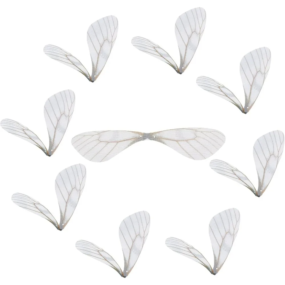 

100Pcs Butterfly Wings Pendant Fabric Wings Decoration Dragonfly Wings Charms for Women DIY Earring Jewellery Making kit