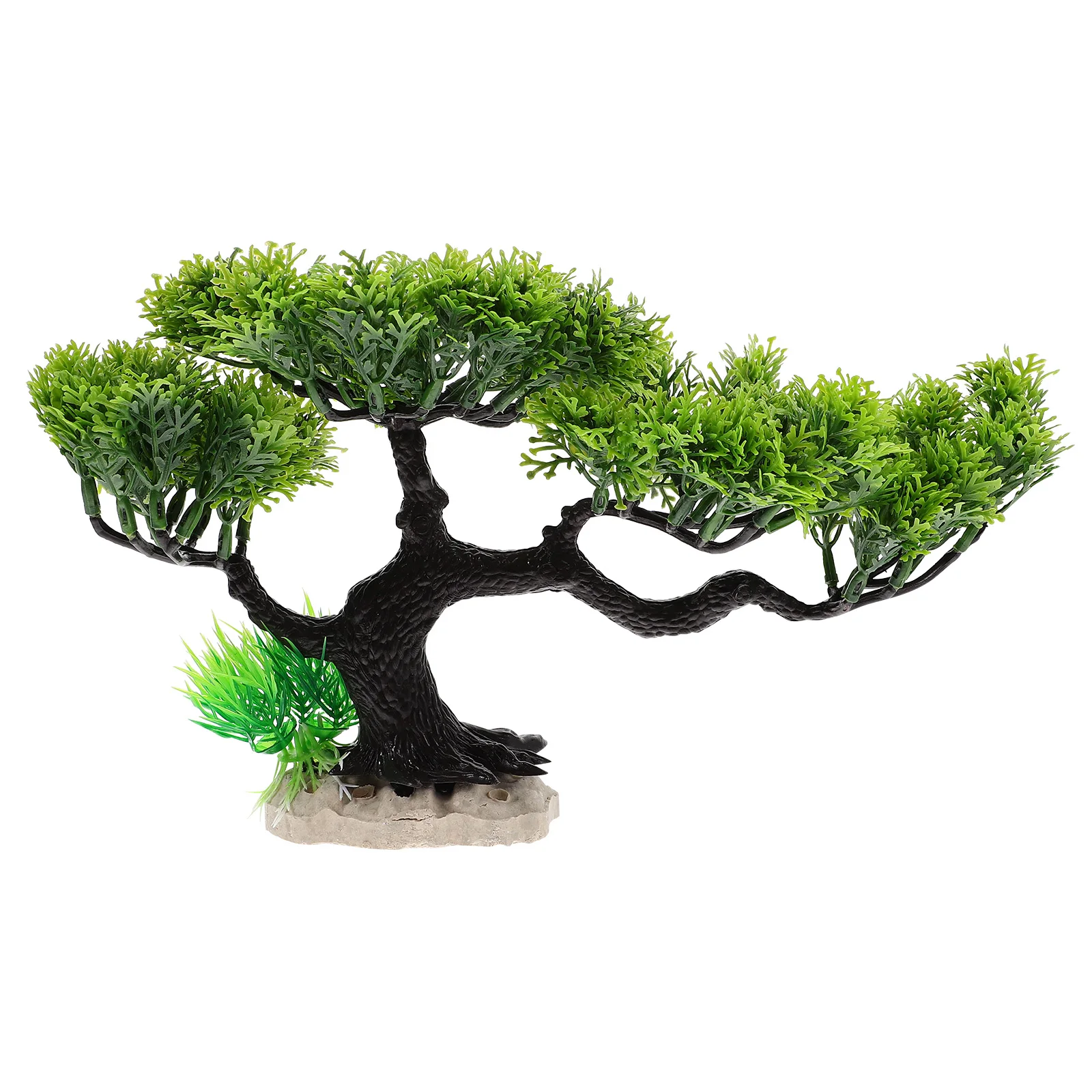 

Artificial Water Plants Vivid Detailed Fish Tank Decor Aquarium Ornament Easy Clean Salt Water Plastic Bonsai Tree Aquatic
