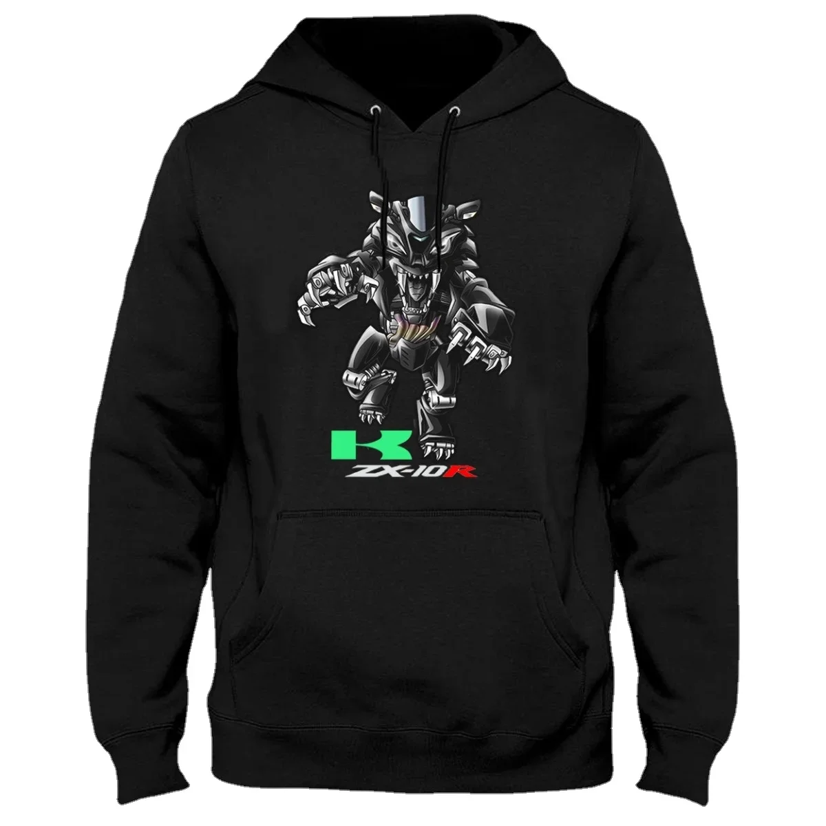 Classic Japanese Motorcycle ZX-10R Tiger Inspired Pullover Hoodie New 100% Cotton Comfortable Casual Mens Sweatshirt Streetwear