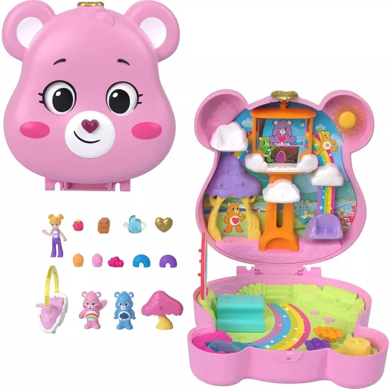 New Surprise Doll Polly Pocket X Care Bears Collaborative Pocket Toys Toy Set Gifts for Girls