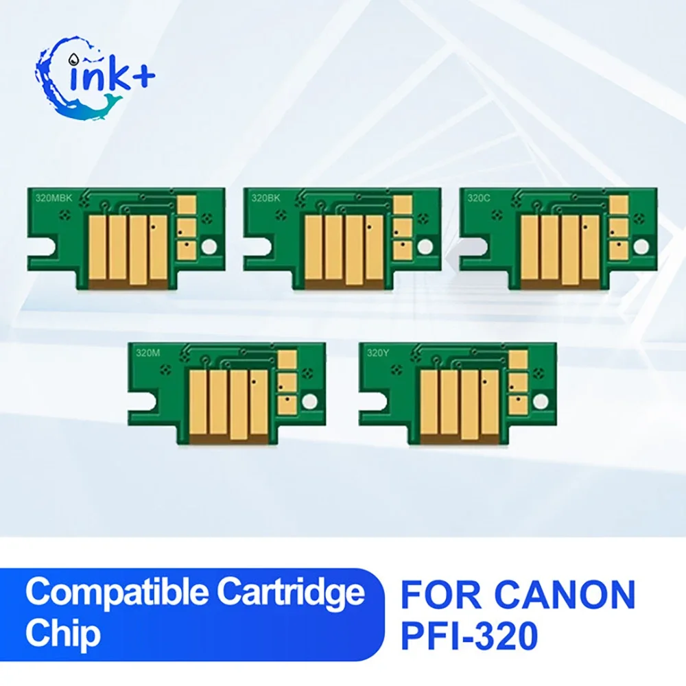 PFI-320 PFI320 PFI 320 Permanent Cartridge Chip for Canon ImagePROGRAF TM-200 TM200 TM-205 TM-300 TM-305 TM300 TM305 Printer