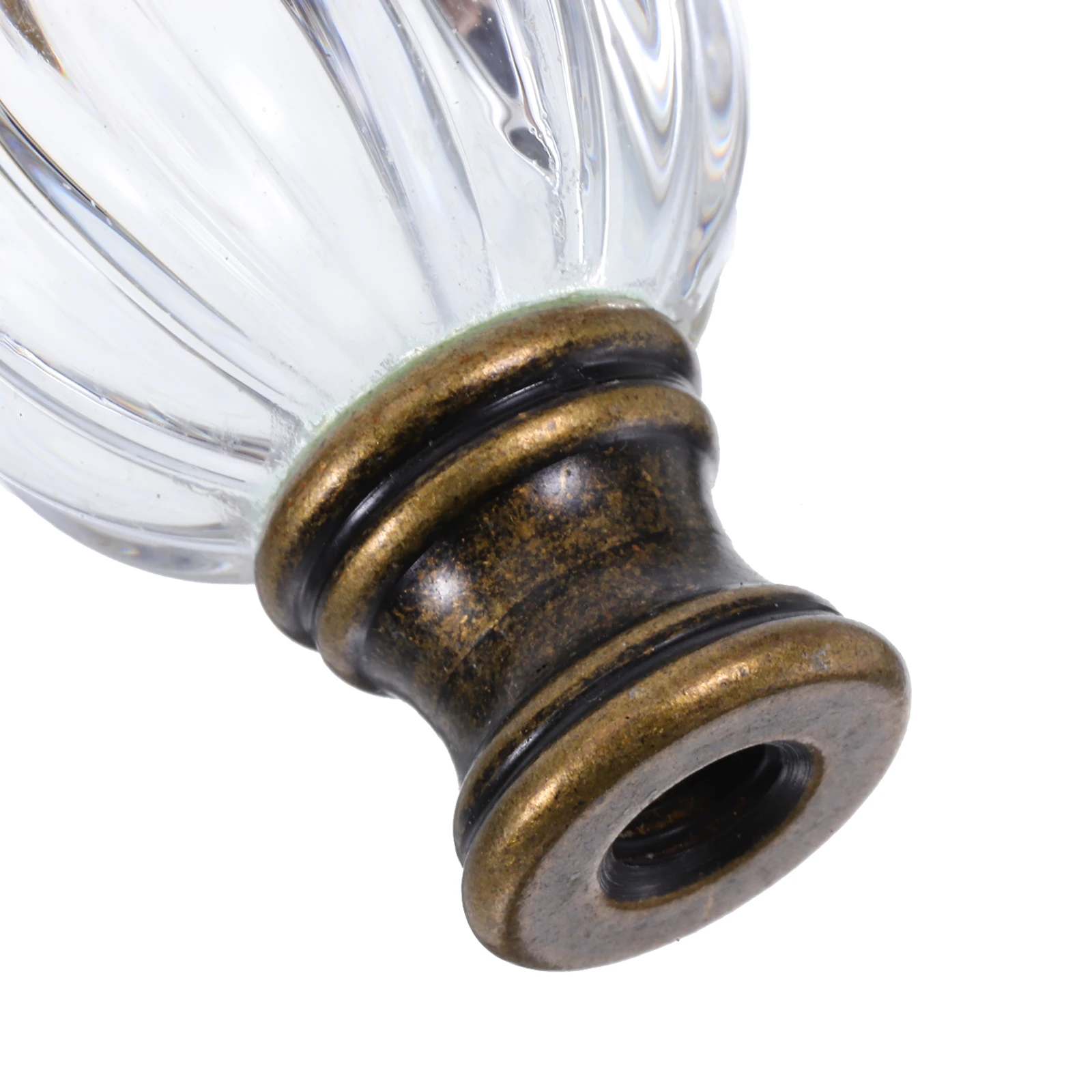 

Wave Decorative Lamp Finials Large Floor Table Lampshade Knobs Glass Light Screw Caps Replacement Parts Nut Modern Stylish Safe