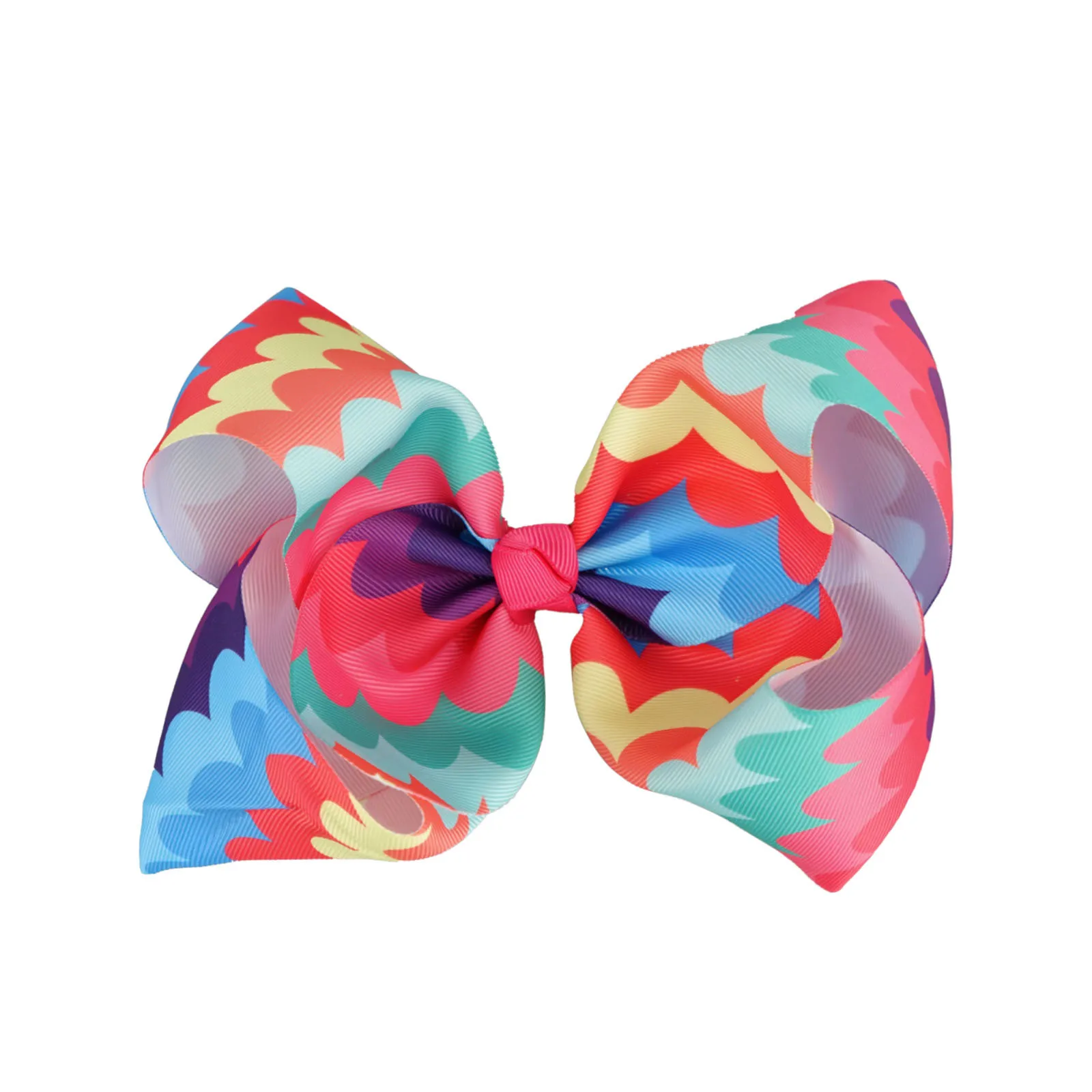 8 Inch Solid Large Hair Bow For Girls Kids Handmade Grosgrain Ribbon Bow With Clips Boutique Hairpins Hair Accessories