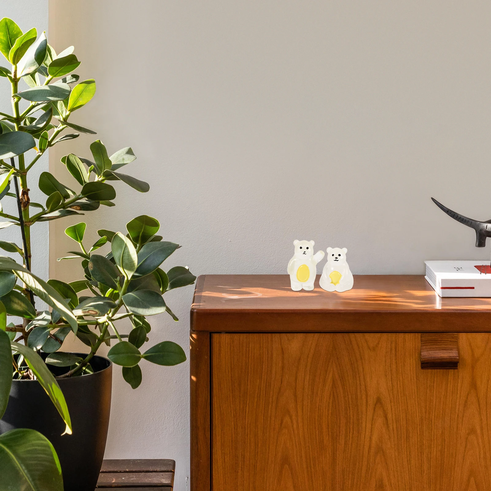 20 قطعة الدب الراتنج الصغير حديقة الحديقة سطح المكتب ديكور رائعتين تماثيل صغيرة على شكل حيوانات لطيف حديقة الدب زخرفة للمنزل ساحة شرفة