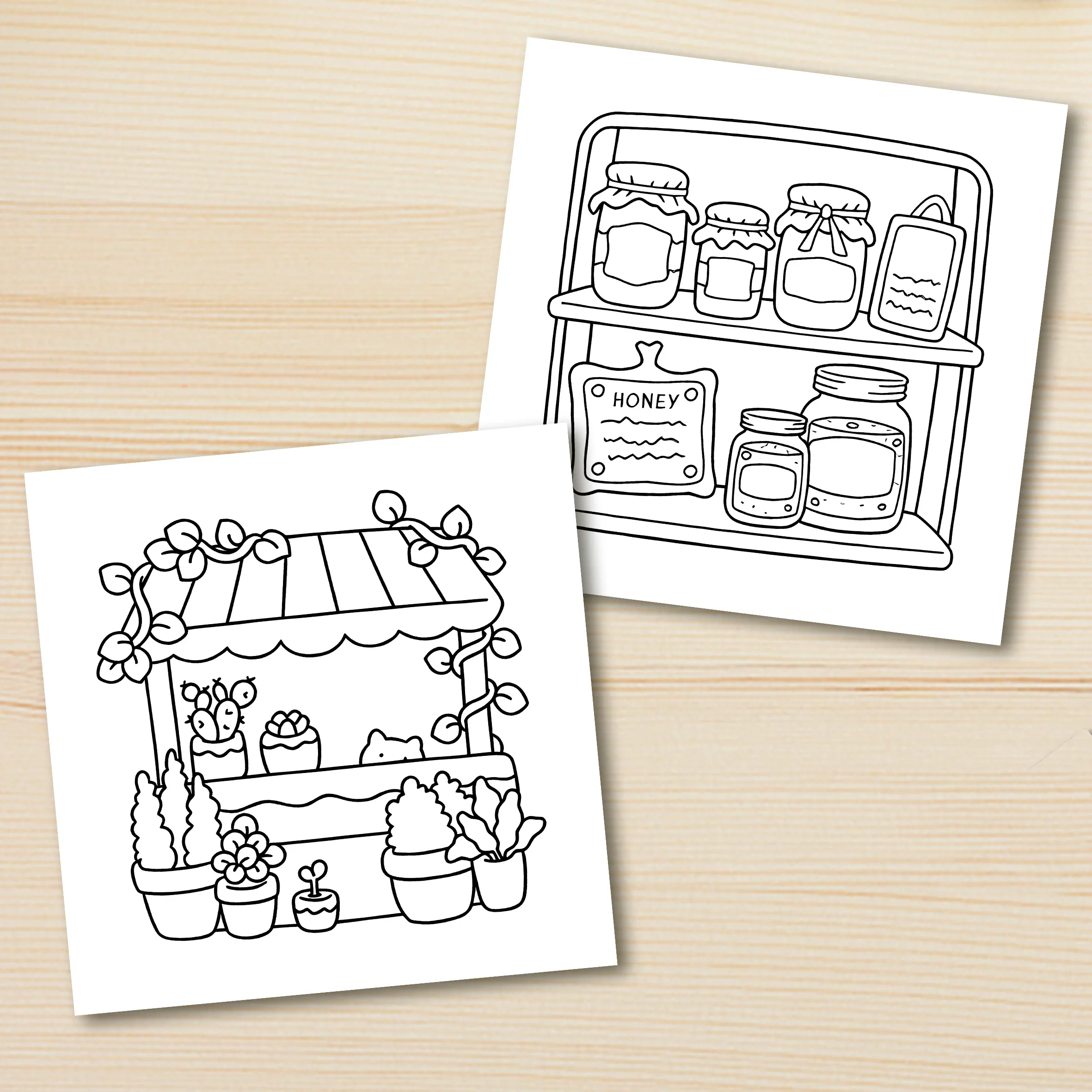 HOME Bold-easy Patterns Coloring Book for Adults Cute Drawing Book Perfect Gift for Party and Birthday