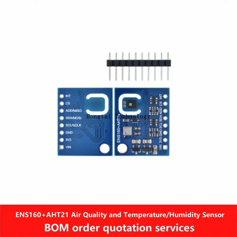 

ENS160 AHT21 CO2 eCO2 TVOC Carbon Dioxide Air Quality and Temperature/Humidity Sensor Module