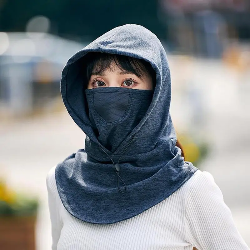 Cubierta facial para clima frío, bufanda de invierno de cara completa, gorros de motocicleta, térmico ajustable, calentador de cuello de invierno para esquí para hombres