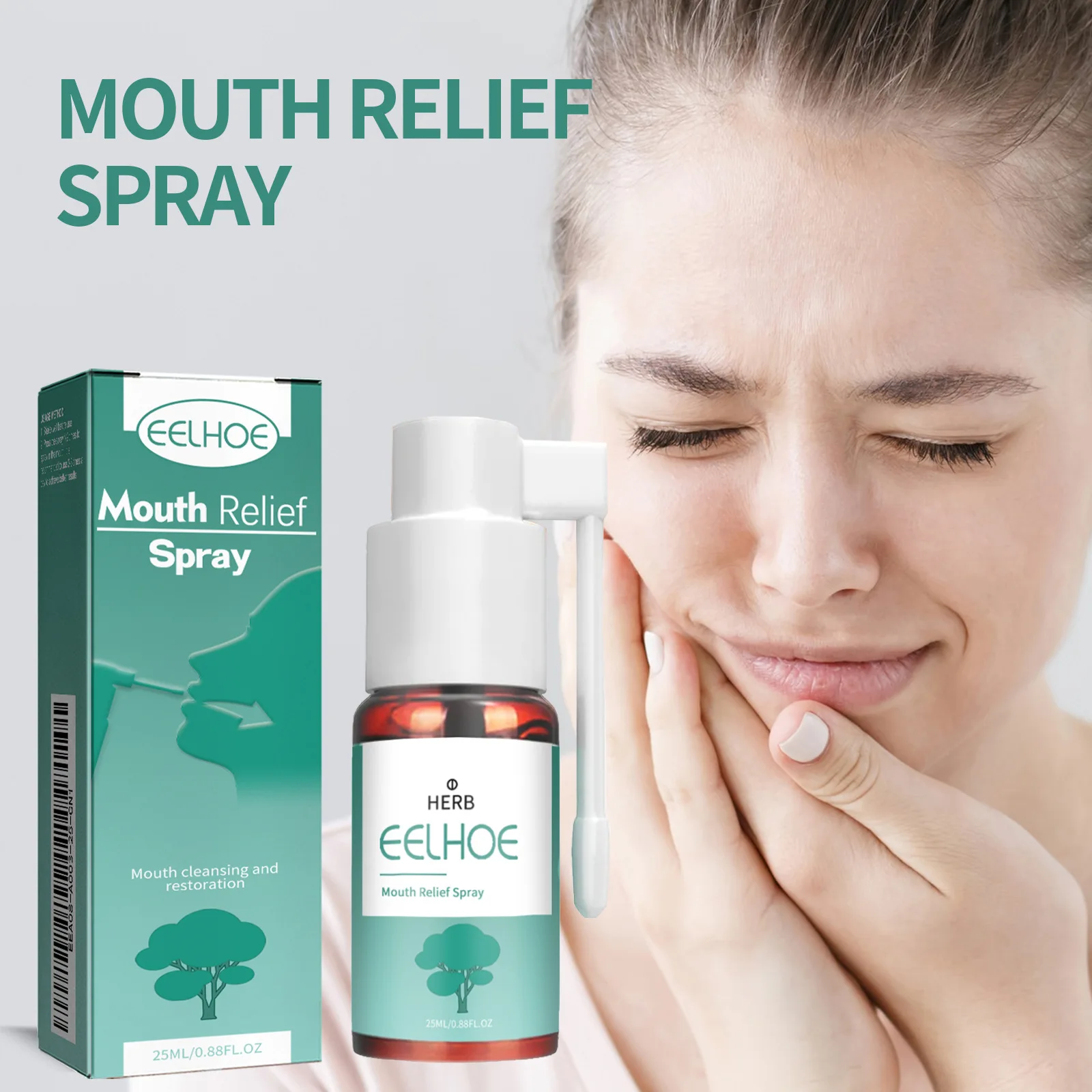 Toothache Spray Treatment Oral Ulcers Tooth Pain Remover Periodontitis Dental Caries Bleeding Gums Oral Care Mouth Relief Spray