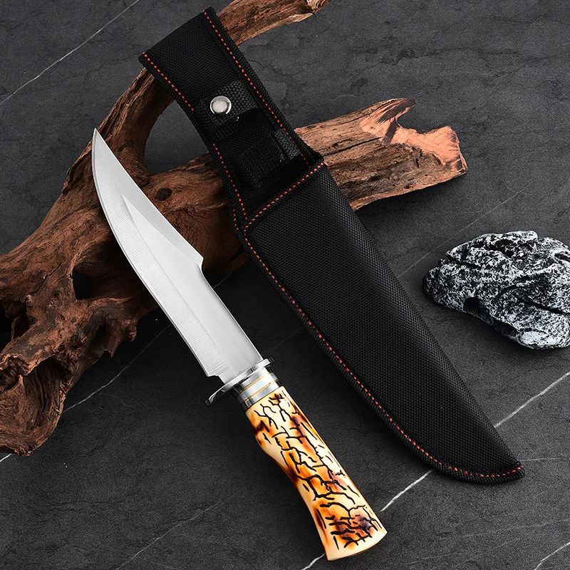 Outdoor Knife Field High Hardness Sharp Tactical Knife Portable Small Straight Knife