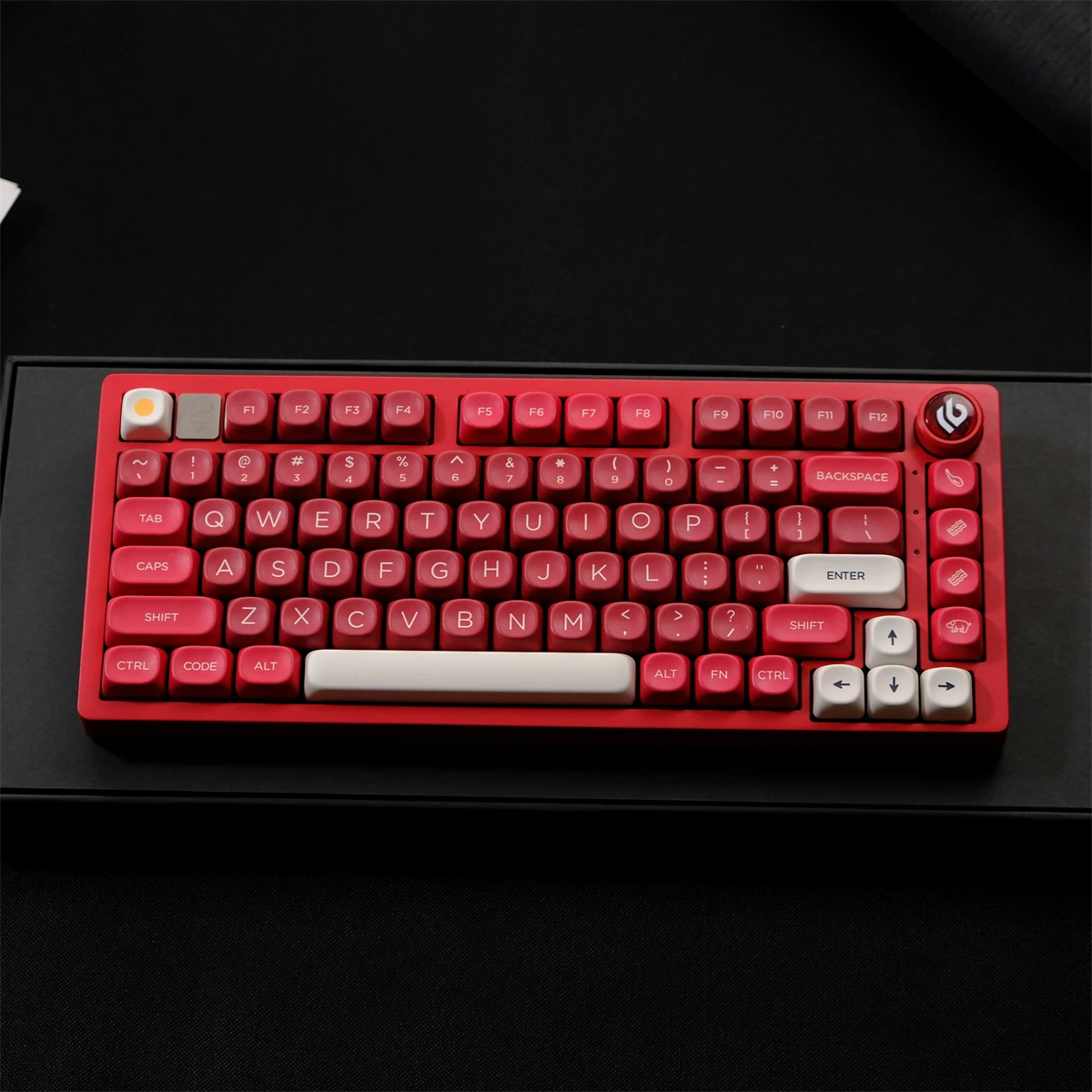 Imagem -06 - Kbcaps-ham Red Moa Keycaps 126 Chaves Pbt Keycaps Sublimação Dye Switches mx Teclado Mecânico