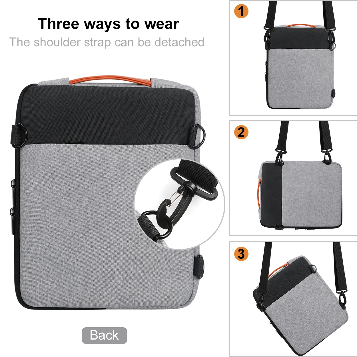 Laptop Tablet Shoulder Bag, Briefcase Sleeve for 12.9\