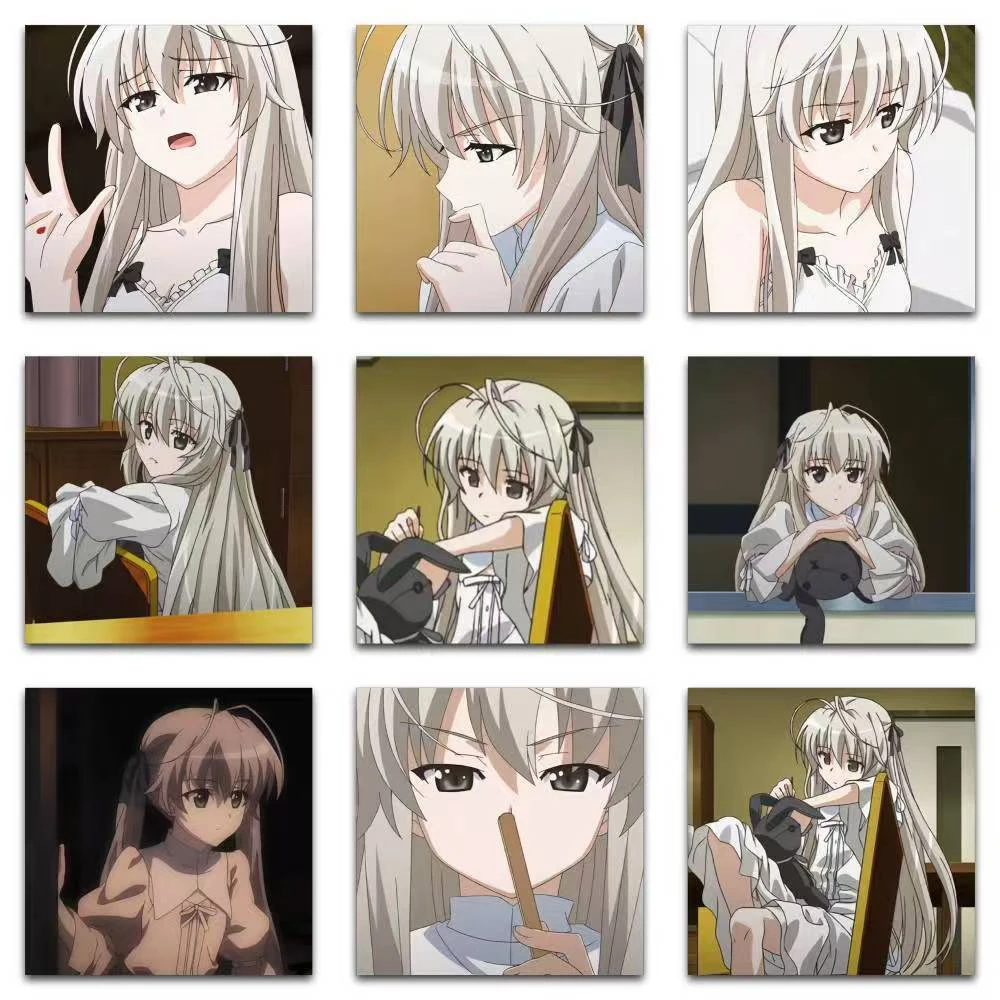 10/30/59 قطعة لطيف سورا Kasugano أنيمي ملصقات Yosuga No Sora الكرتون ملصق الكمبيوتر المحمول سكرابوكينغ الأمتعة الفتيات الشارات الديكور