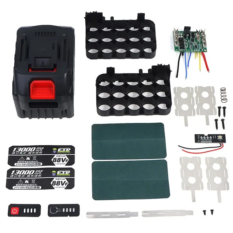 

MAKE-Li- Battery Case Circuit Board Power Tool Battery Pack Li- Battery Case For