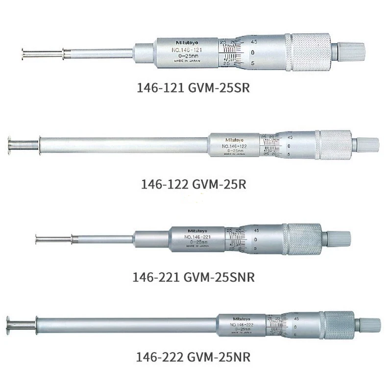 الأخدود Micrometer0-25-50-75mm146-122 121 123 124 146-221قياس العرض وعمق وموقع الأخدود ، داخل البئر