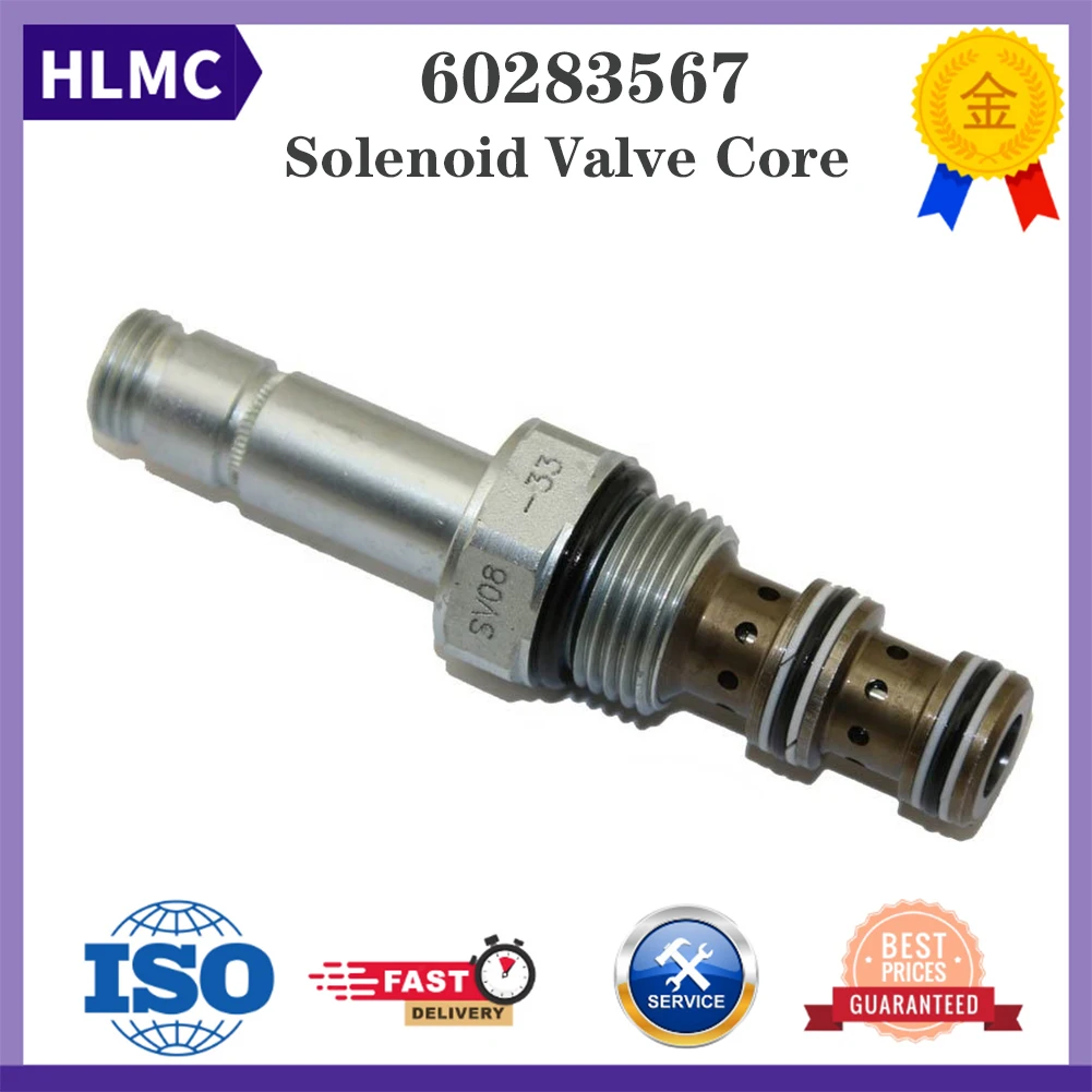 Excavator Parts E307 E308 LIUGONG 908 13MM Solenoid Valve Core Solenoid Spool 60283567 SV08-33-0-N-00 Solenoid Valve Spool