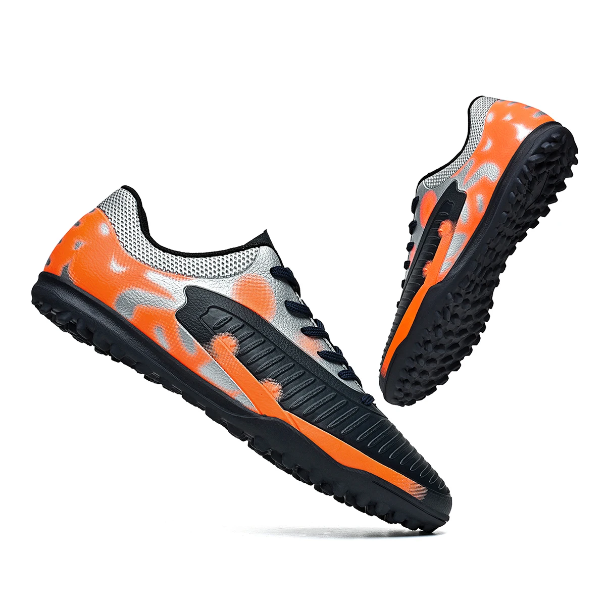 

Lightweight TF Turf football shoes PU Breathable Fabric Upper Rubber Non-slip Bottom For Kids Youth Outdoor Sports