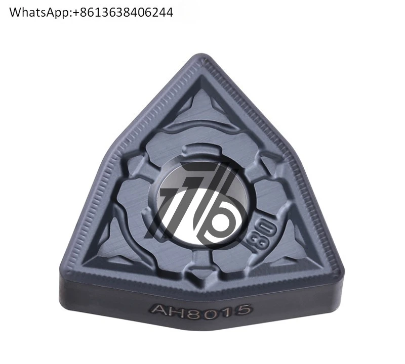 

10PCS a box of numerical control blade WNMG080404/080408-HRM AH8015 difficult-to-cut HRF superalloy