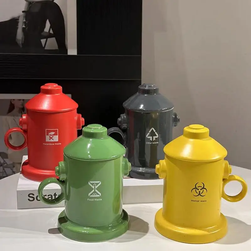 

Прочная керамическая кружка в форме пожарного гидранта, забавный дизайн, подходит для кофе, пива, идеальный подарок на день рождения для друзей