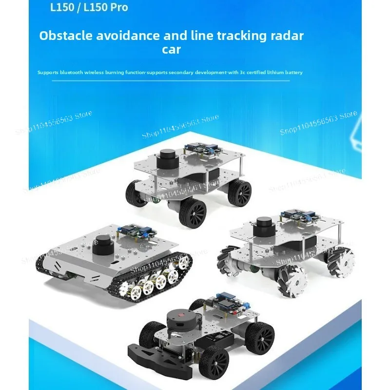 STM32 Radar Intelligent Car Obstacle Avoidance Follow APP Remote Control Chassis CCD Visual Tracking L150PRO