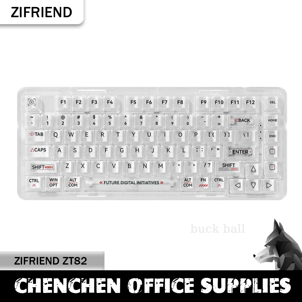 

Zifriend ZT82 Mechanical Keyboard Wired Gamer Keyboard Hot Swappable Keyboards RGB Backlit Custom E-sports Gaming Keyboards Gift