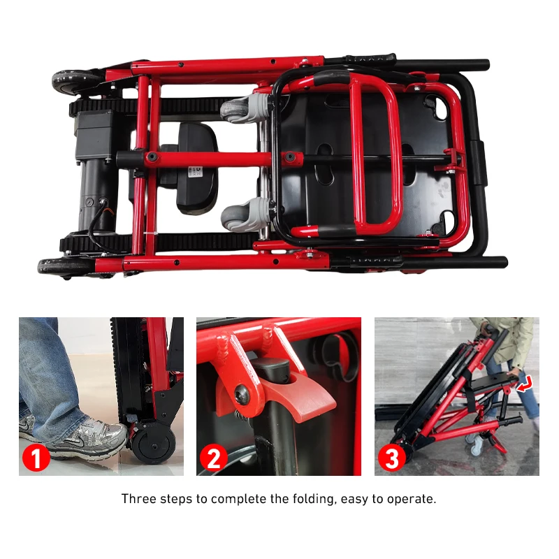 كرسي متسلق الدرج الكهربائي خفيف الوزن لمستلزمات العلاج لإعادة التأهيل لكبار السن والمعاقين #2