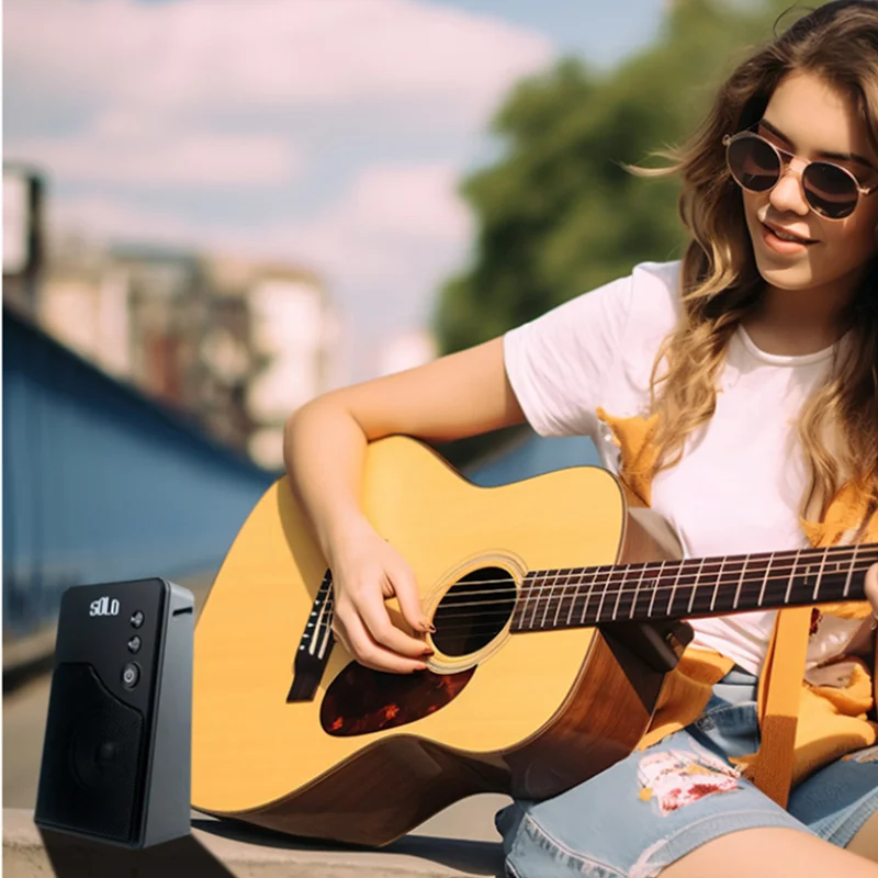 

Портативный Bluetooth-усилитель для электрогитары и бас-гитары Roadshow, усилитель для сольных выступлений, музыкальный усилитель