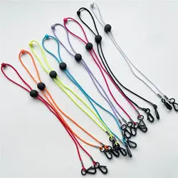 1PC 70cm Fashion Glasses Chain for Women Women Nylon Anti Slip Ribbon Clip Mask Holder Neck Strap Lanyard Spectacle Cord