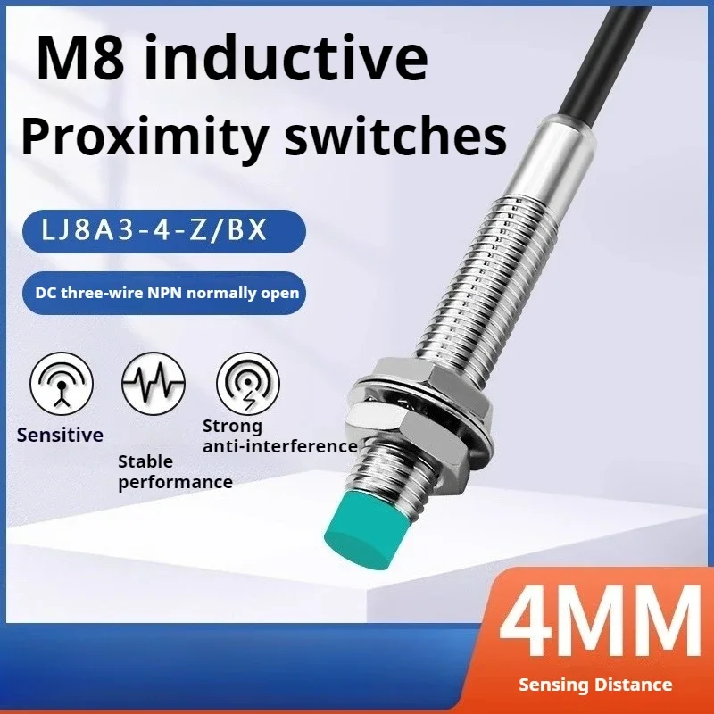 M8 Large Distance Metal Sensor Proximity Switch LJ8A3-4-Z/BX/BY/AX/AY/EX DC Normally Open NC