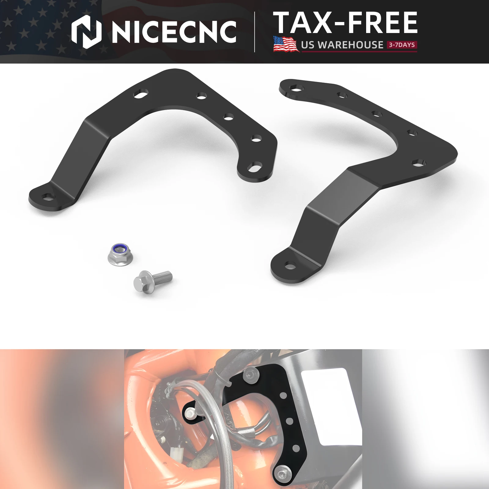 For KTM 790/890 Adventure R/Rally 2018-22 Neck Brace Headlight Reinforcement Brackets 790 890 Adv 790 Adventure 890 Adventure R