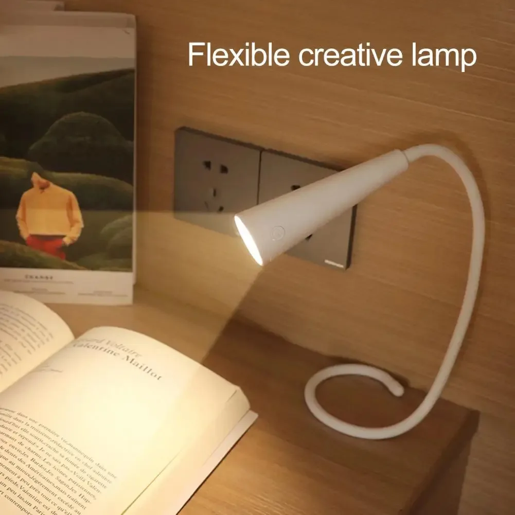 Foldable LED Book Light Adjustable USB Rechargeable Study Reading Table Lamp for Travel Bedroom Dormitory Reading Night Light