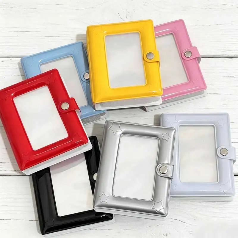 2pcs Photocard Holder Book, 3 Inch Mini Photo Card Binder kpop photocard binder for Star Chasing Photo Collection