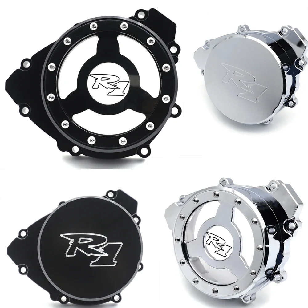 

Left Clear Stator Engine Cover For Yamaha YZF R1 2009-2014 Free Shipping Motorcycle Parts Black Crankcase Case
