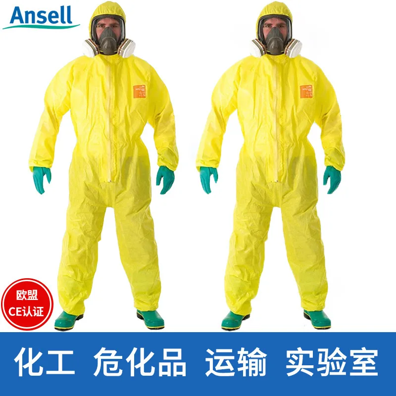 

Ansell3000Chemical Resistant Clothing One-piece Whole Body Acid and Alkali Resistant Corrosion Resistant Work Clothes Hazardous