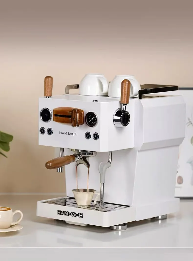 Hambach DR7116 20Bar Máquina de café expreso semiautomática Máquina de café expreso comercial para tiendas profesionales de té de la leche