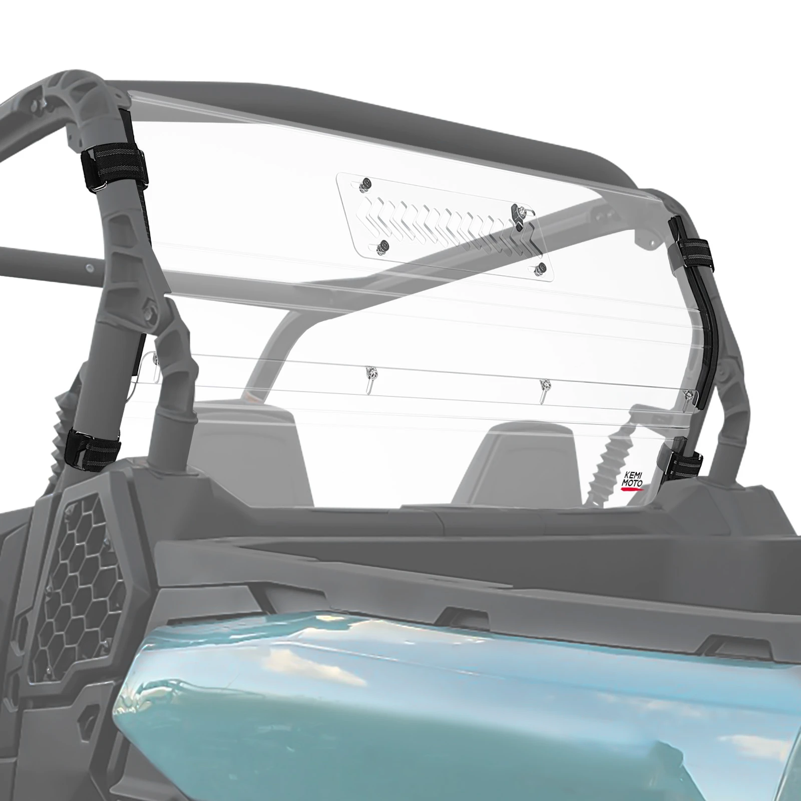 

Ventilated Rear Windshield PC Material Scratch-Resistant Noise Reduction For Can-Am Commander / Maverick Sport Trail 2018-2025