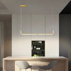 Modern Minimalist Led Pendant Lights Lamp with Remote Control Dining Living Room Kitchen Room Pendant Lamp Accesories Fixture