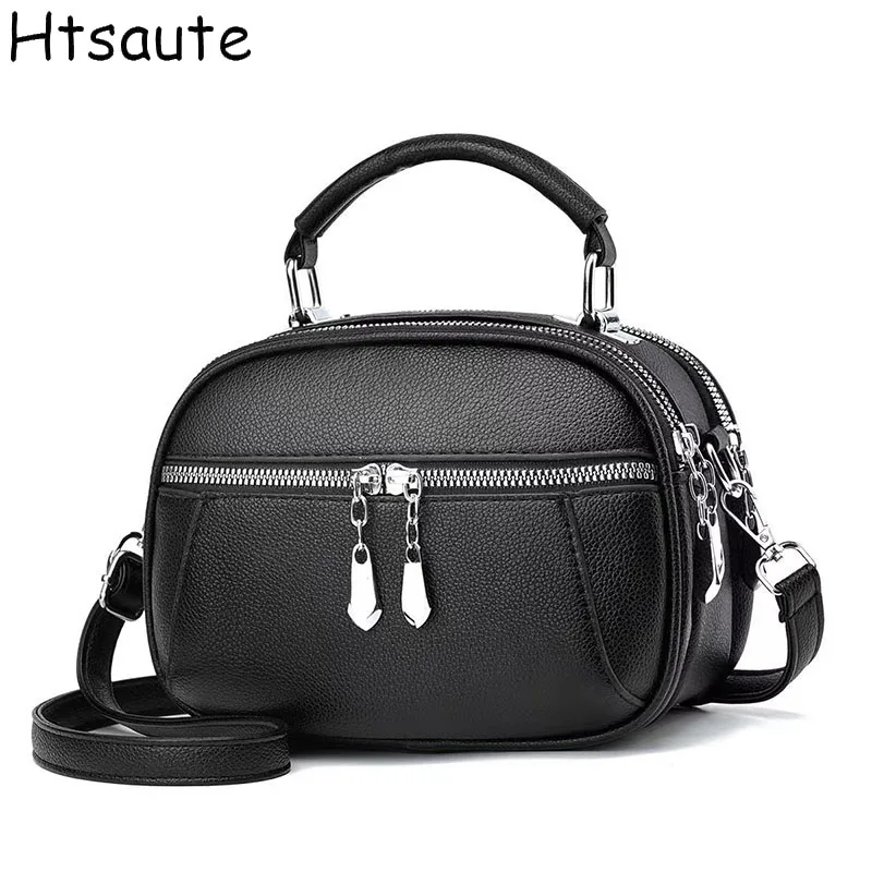 

PU Leather Women Single Shoulder Bags Mini Handbags Circular Shaped Flap Bags Shopper Bag for Work Travel bolsa feminina Clutch