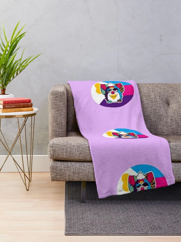 Polyamory Pride Furby  Throw Blanket Comforter Kid'S Flannels Warm Blankets