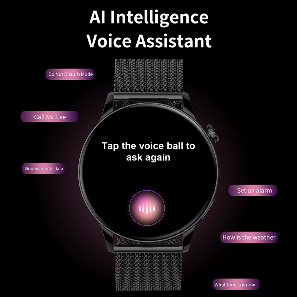 696 Smartwatch النساء 466*466 AMOLED 1.43 "HD شاشة دائما عرض الوقت بلوتوث دعوة مقاوم للماء الرياضة ساعة ذكية الرجال الصحة