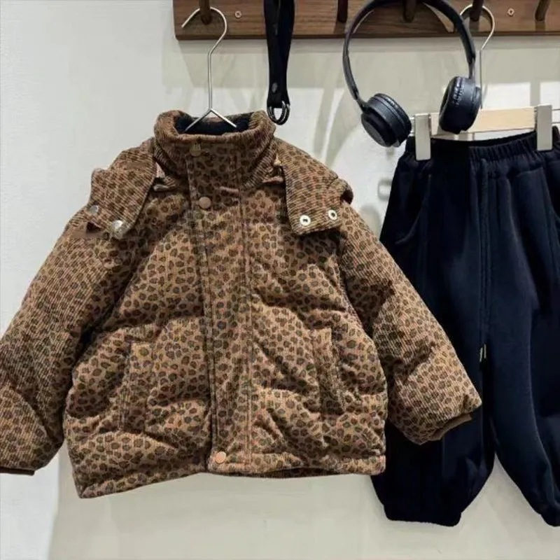 New  Boy  Winter Down Jacket Thickness Kids Baby  Coats  Children   Autumn  2025-A017