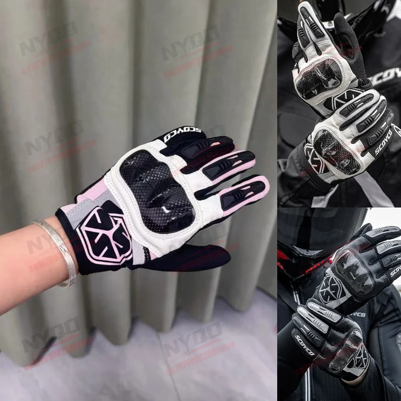 

SCOYCO Motorcycle Riding Gloves for Men and Women Summer Breathable Anti Fall Waterproof Touch Screen Off-road Gloves