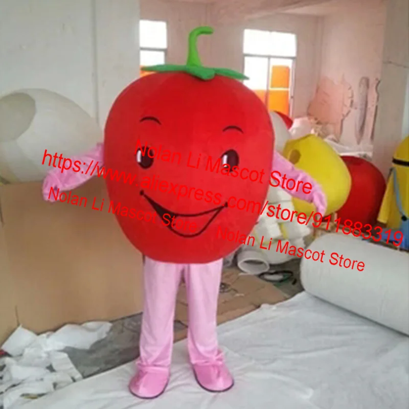 High Quality Adult Two Styles EVA Material Tomato Mascot Costume Fruit Cartoon Set Cosplay Advertising Carnival Holiday Gift 588