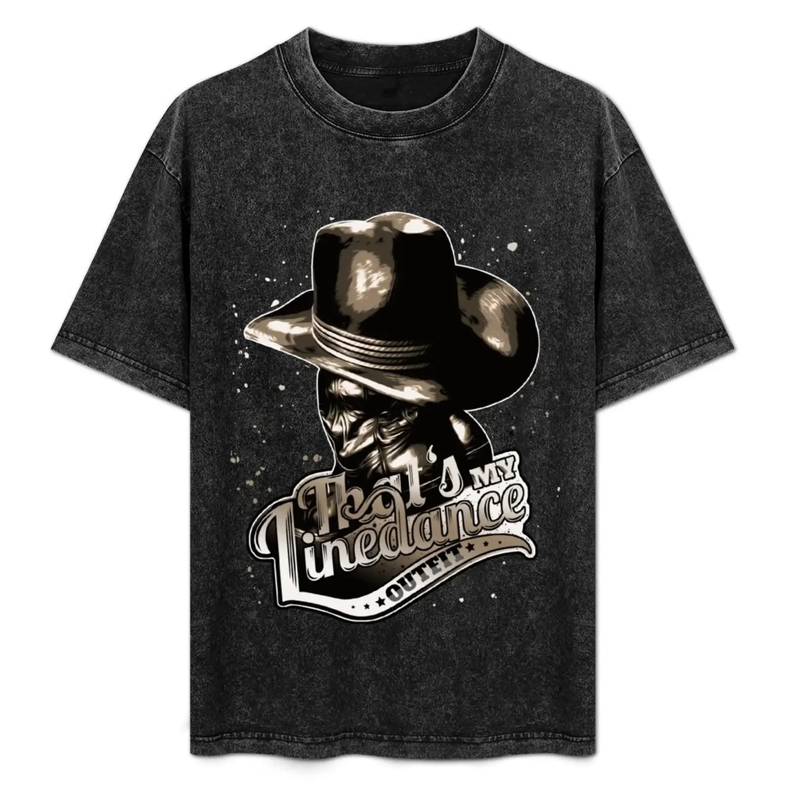 

Linedance Line Dance Outfit Cowboy Hat & Boots T-Shirt printed t shirts for man man t shirt summer T-Shirt