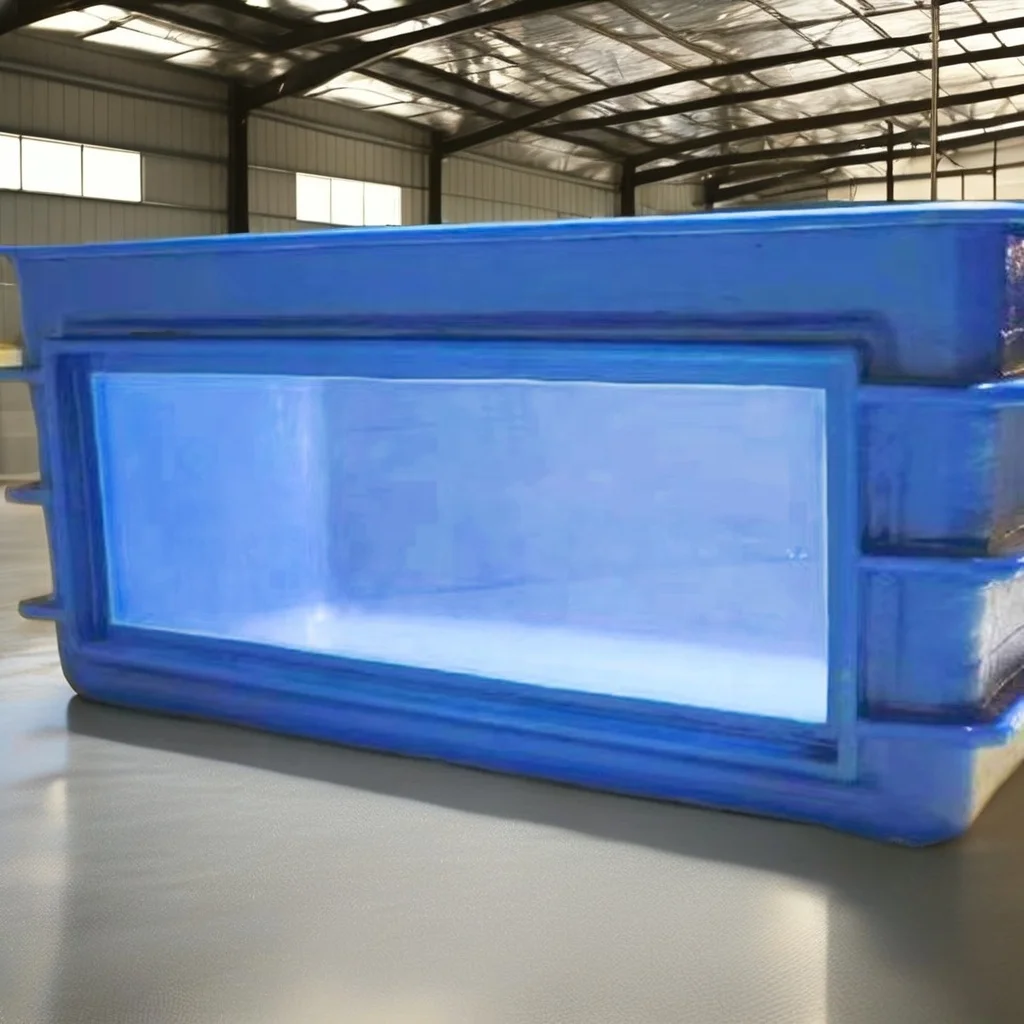 

Large Indoor Breeding Koi Fish Tank with Glass Window Smooth Fiberglass Reinforced Plastic (FRP) Accessories for Aquarium Sale