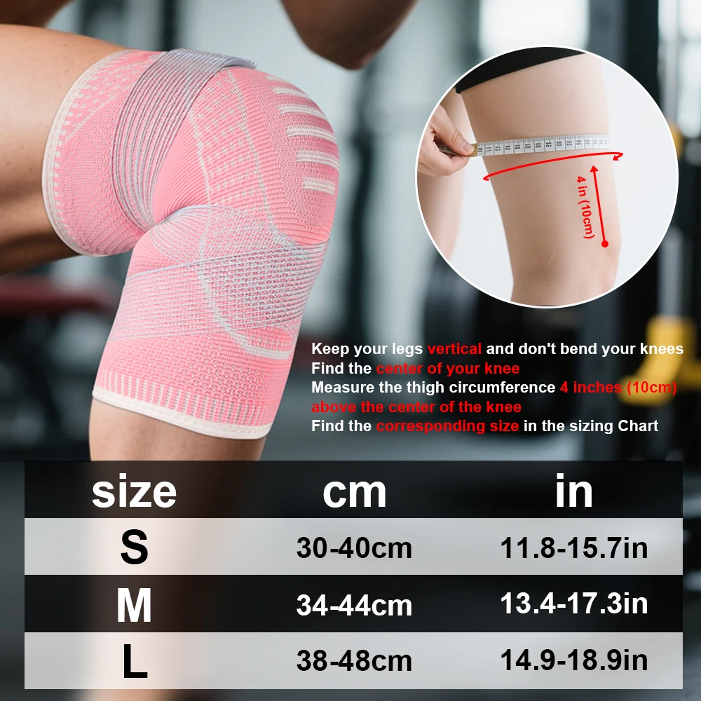 

1piece Fitness Running Cycling Knee Braces Elastic Nylon Knee Brace For Sports Compression Knee Pad Sleeve Basketball Volleyball