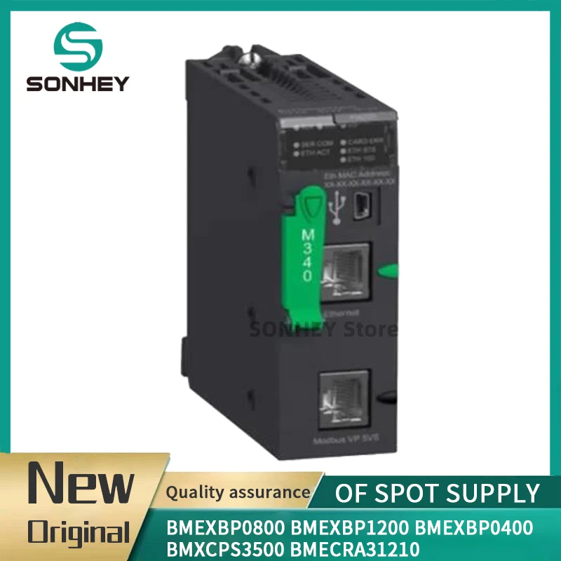 New Origina BMEXBP0800 BMEXBP1200 BMEXBP0400 BMXCPS3500 BMECRA31210 PLC Module