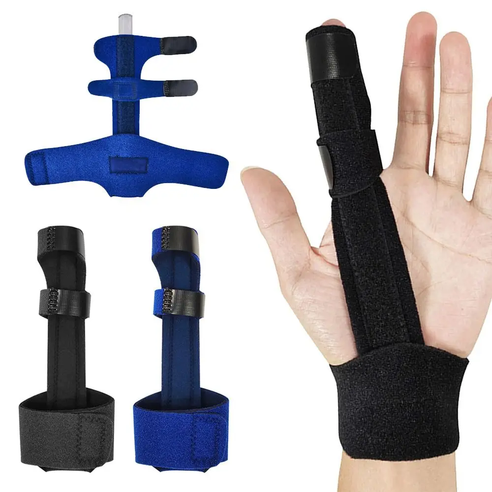 Finger Splint Support Brace Pain Relief Trigger Fixing Straightener Corrector